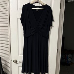 George Stretch navy blue Midi Dress XL